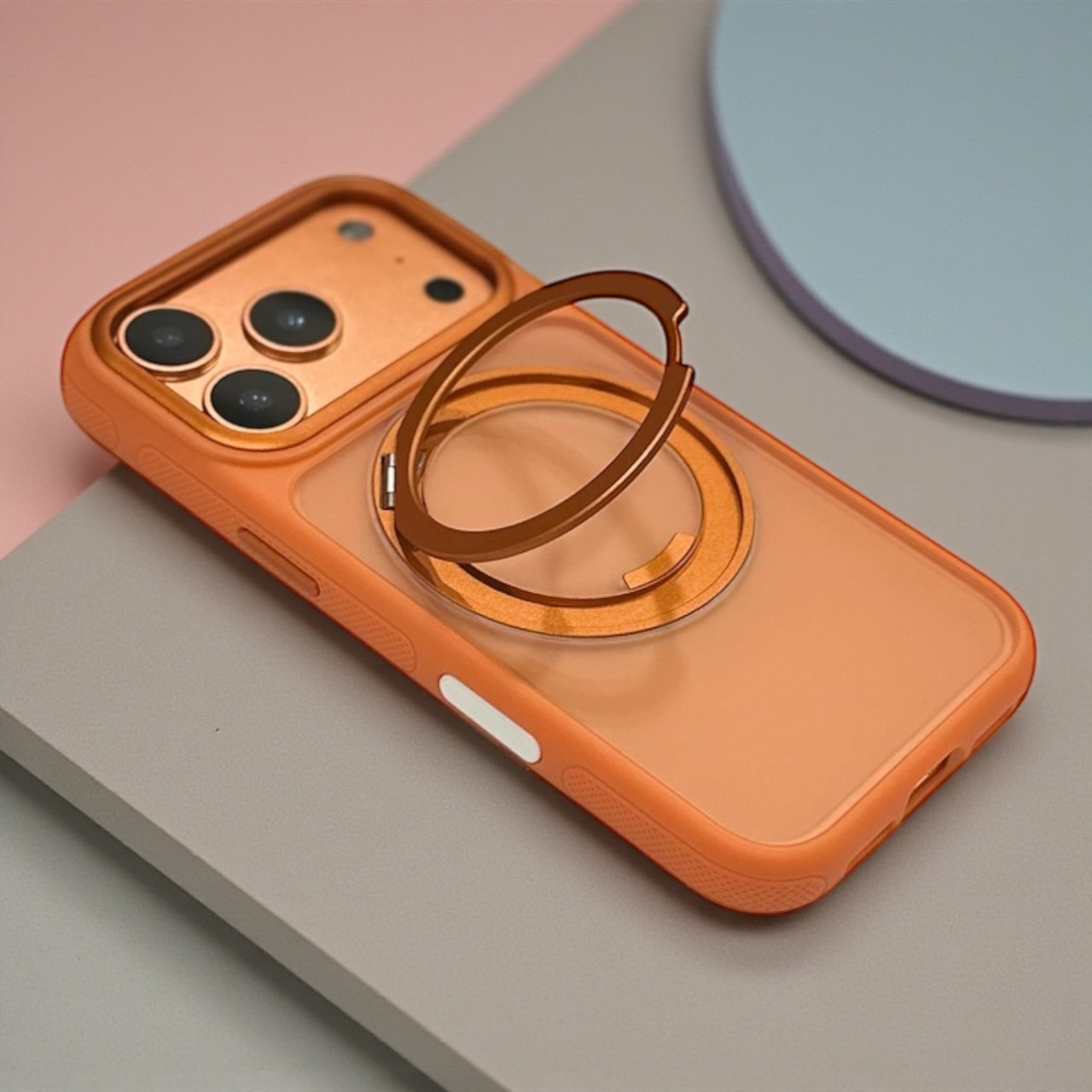 【AI觸控按鍵】360°旋轉齒輪支點防摔殼 防滑測點