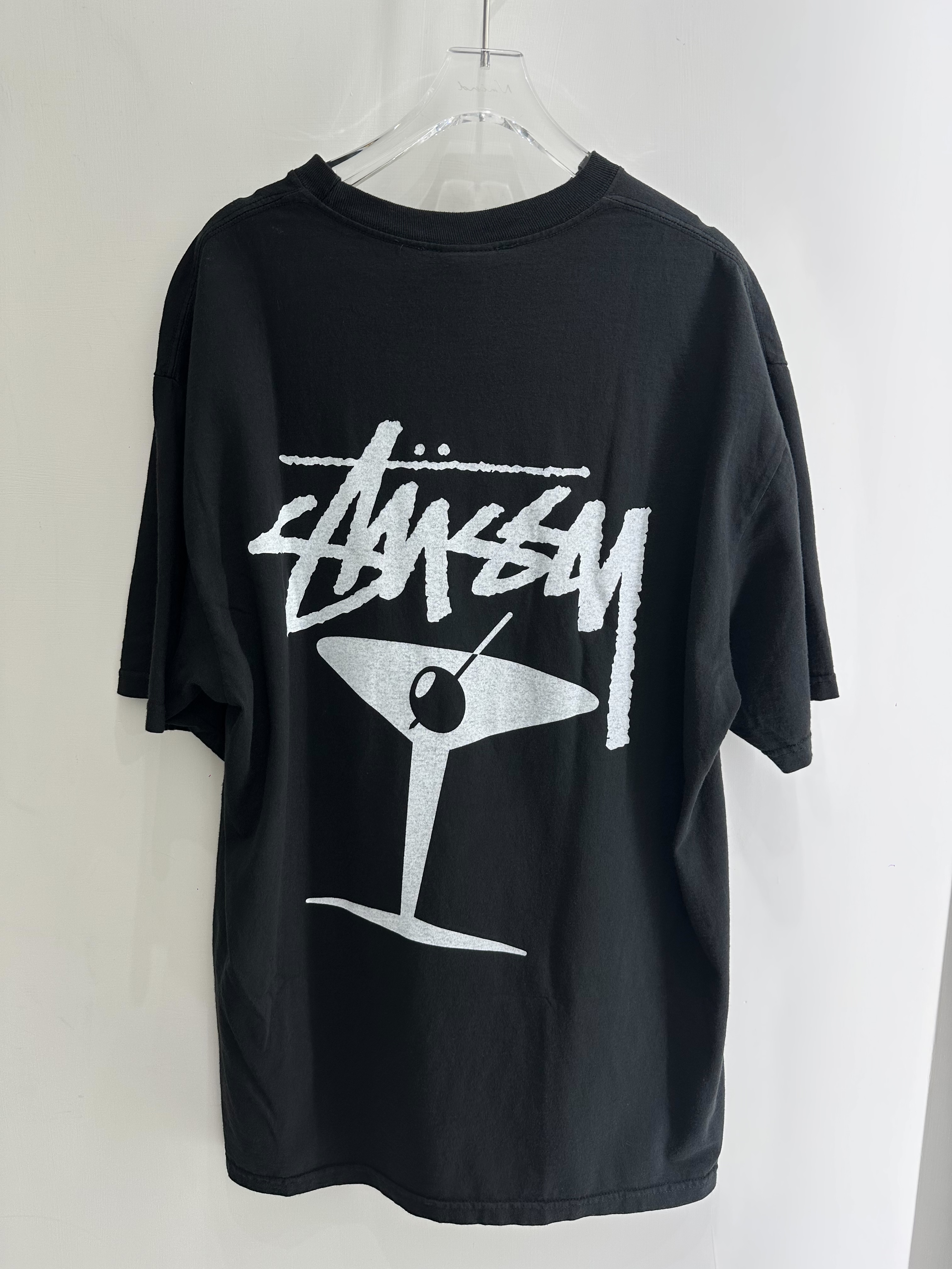 STUSSY MARTINI TEE PIGMENT DYED 馬丁尼 字體 LOGO 水洗 短T