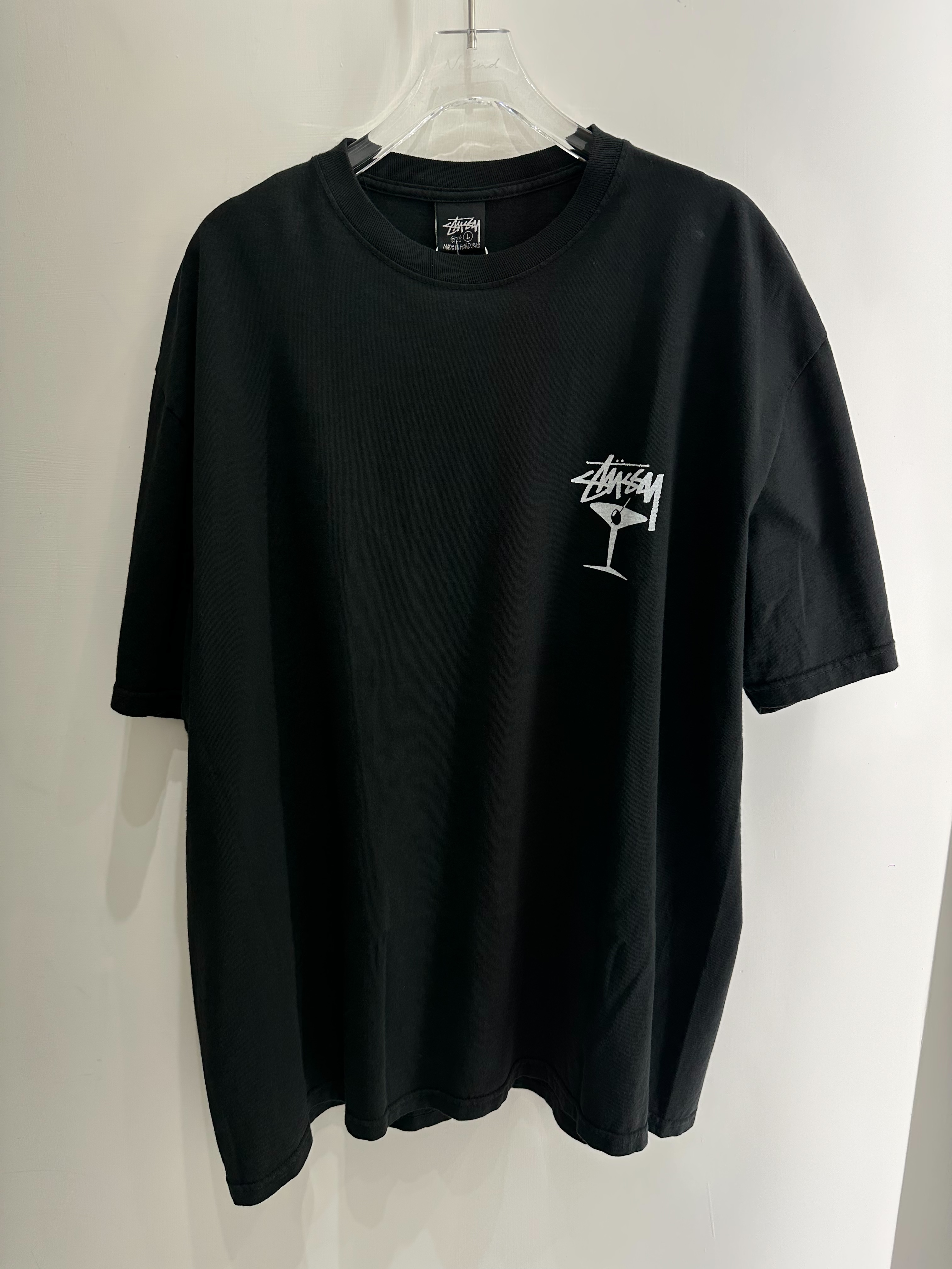 STUSSY MARTINI TEE PIGMENT DYED 馬丁尼 字體 LOGO 水洗 短T