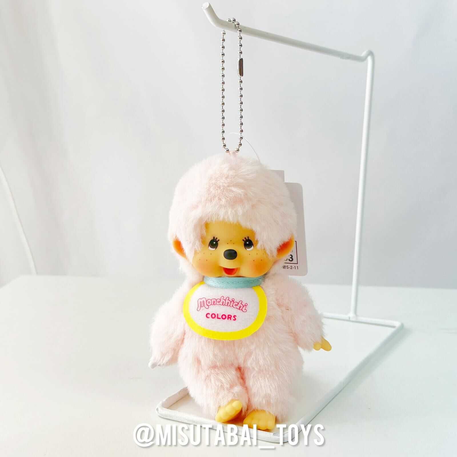 Monchhichi Colors Keychain Plush Toy (Pink)