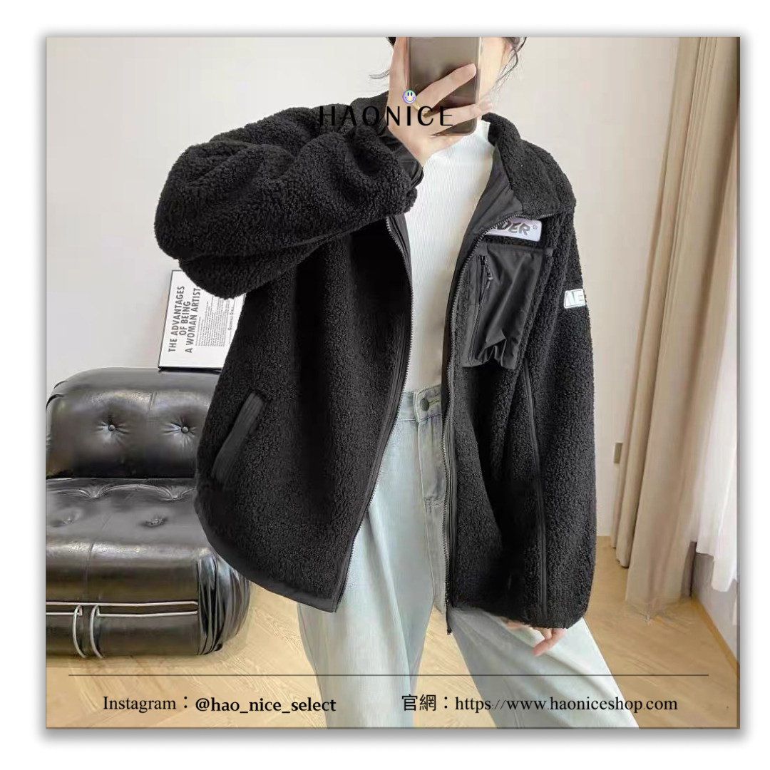 【HAO NICE 】 100%韓國🇰🇷正品 ADER ERROR SMALL  25FW 秋冬新款❄️搖粒絨立領羊羔毛絨拉鍊外套