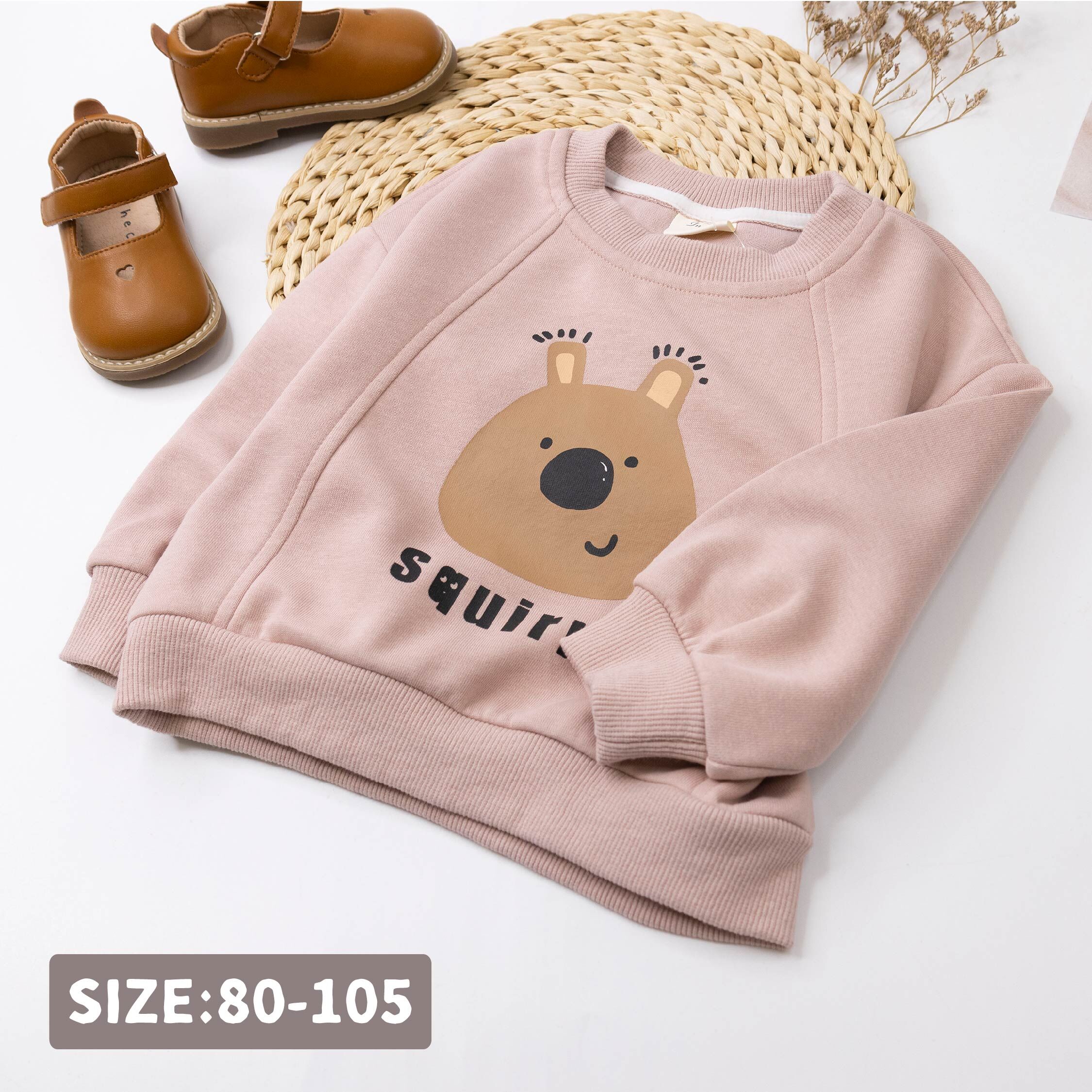 【H55662】臉圓圓小松鼠上衣