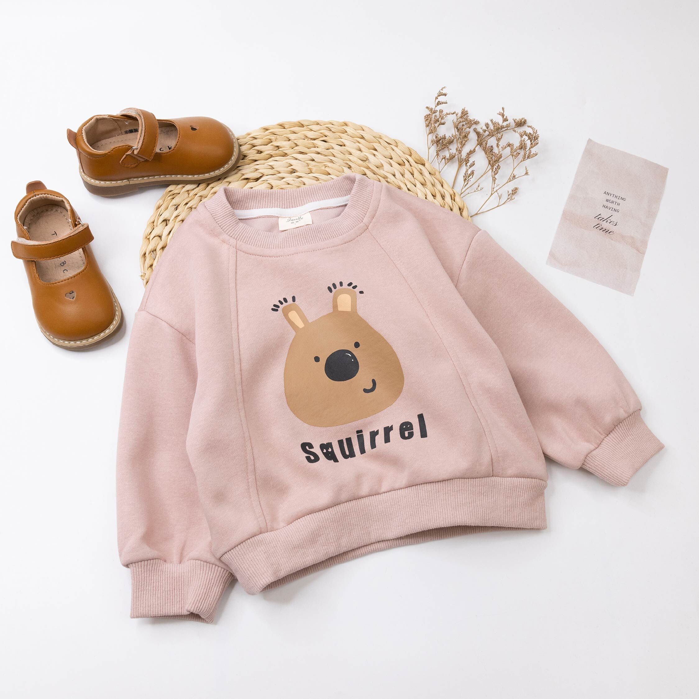 【H55662】臉圓圓小松鼠上衣