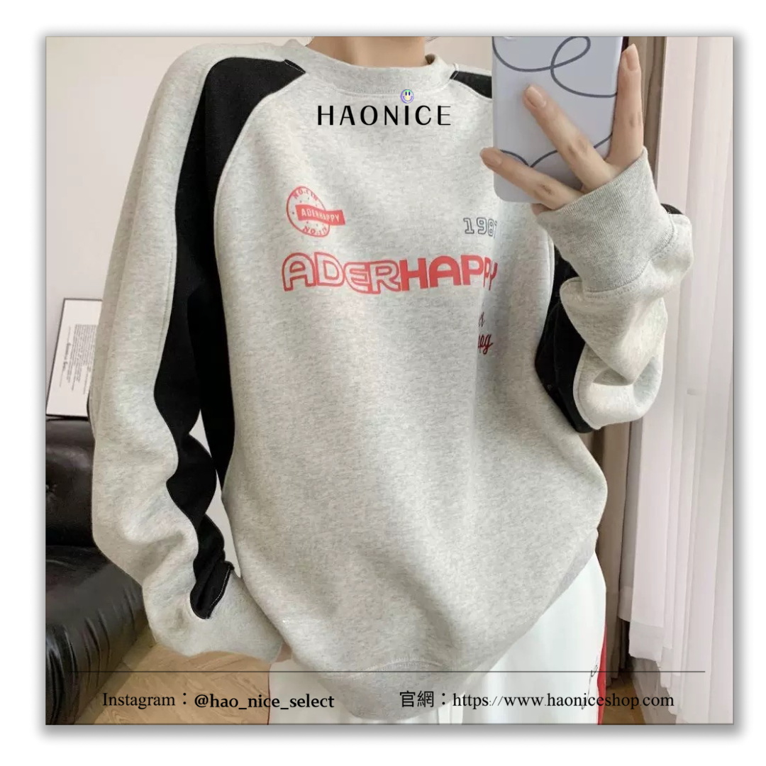 【HAO NICE 】 100%韓國🇰🇷正品 ADER ERROR SMALL  25FW 秋冬新款❄️ 簡約可愛字母 百搭大學T❤️