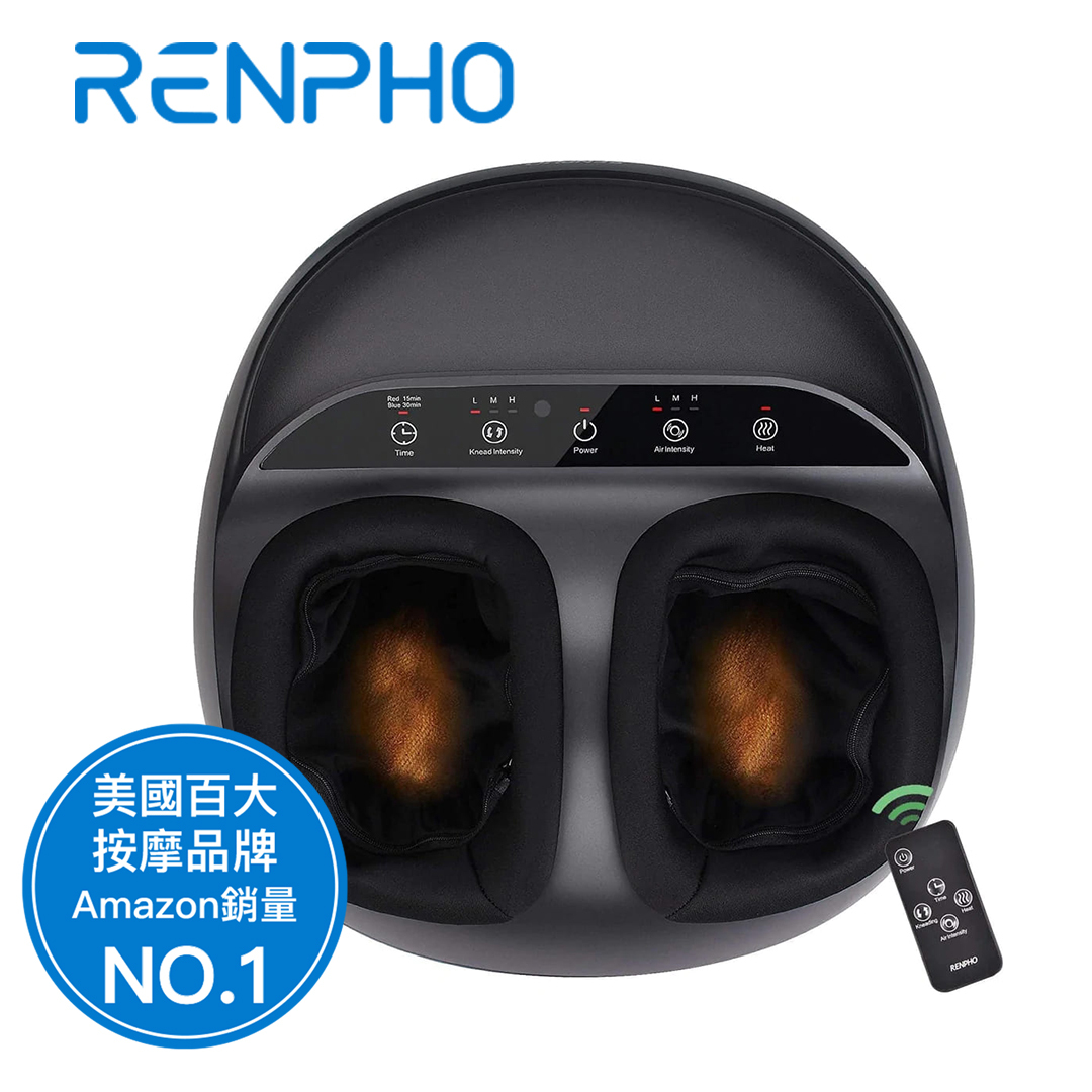 【RENPHO】溫熱足部按摩器 (遙控款)