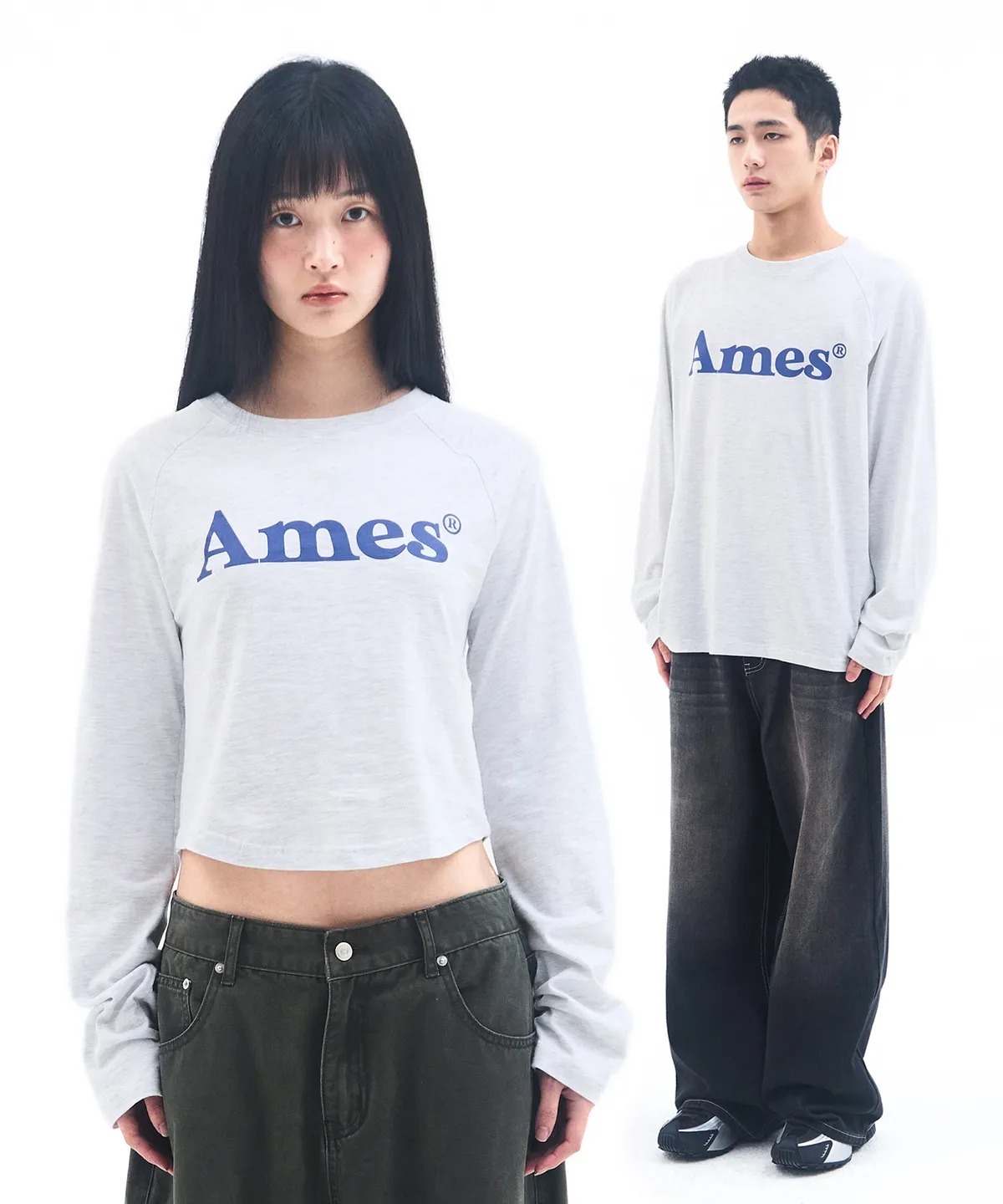 AMES WORLDWIDE BASIC LOGO LONGSLEEVE TEE