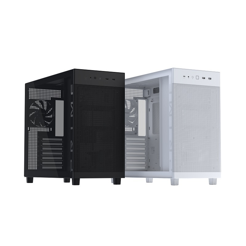 米特3C數位–ASUS 華碩 Prime AP303 玻璃透側版 ATX機殼 時尚白/90DC00V3-B30010 黑/90DC00V0-B30010