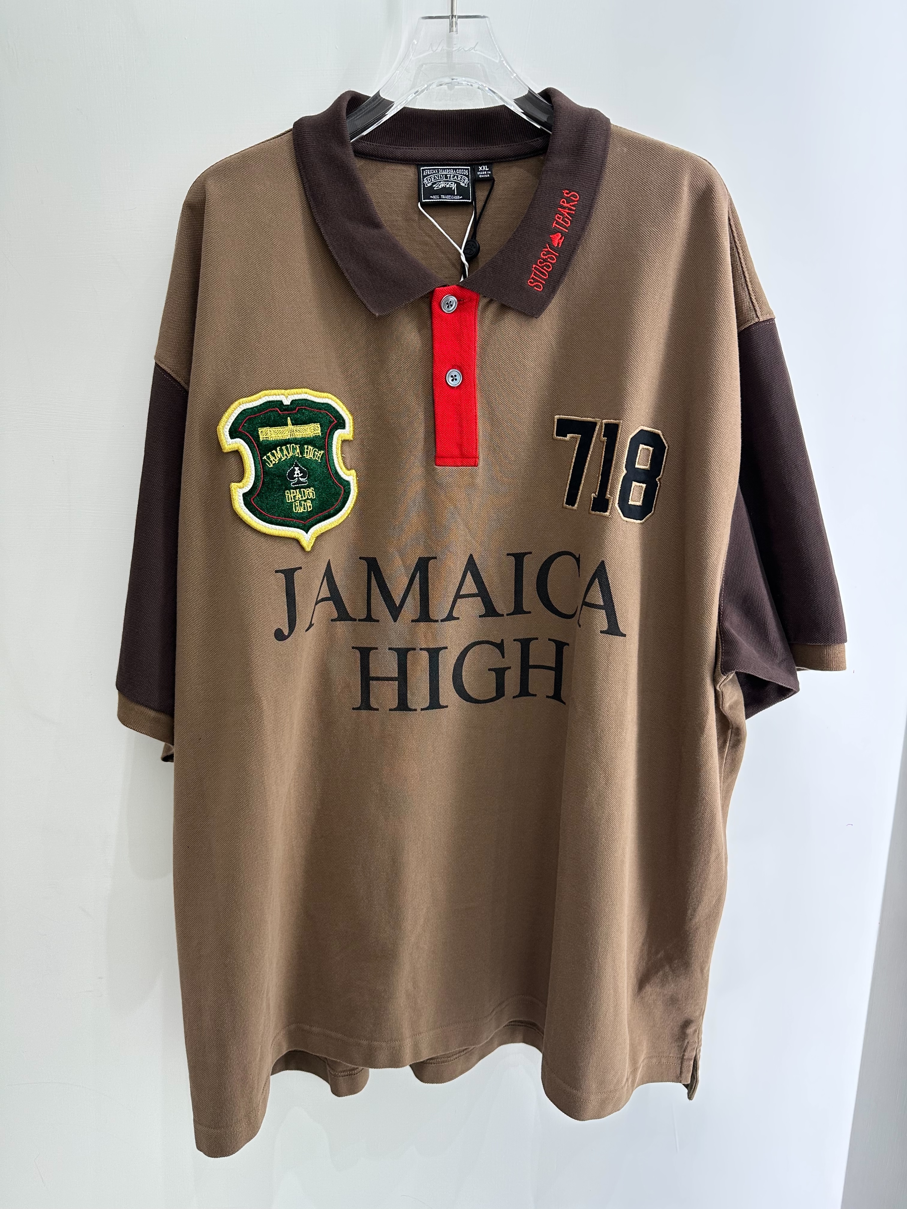 STUSSY & DENIM TEARS Spades Team Polo 聯名 POLO衫 短袖 球衣