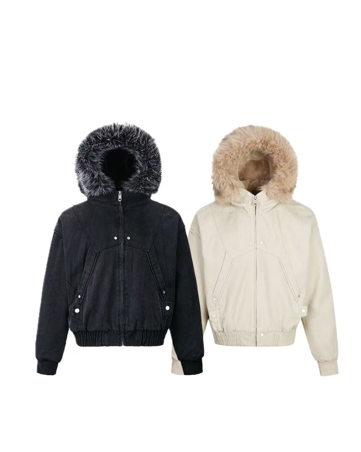 FU 剪裁 座山雕 加絨 #外套