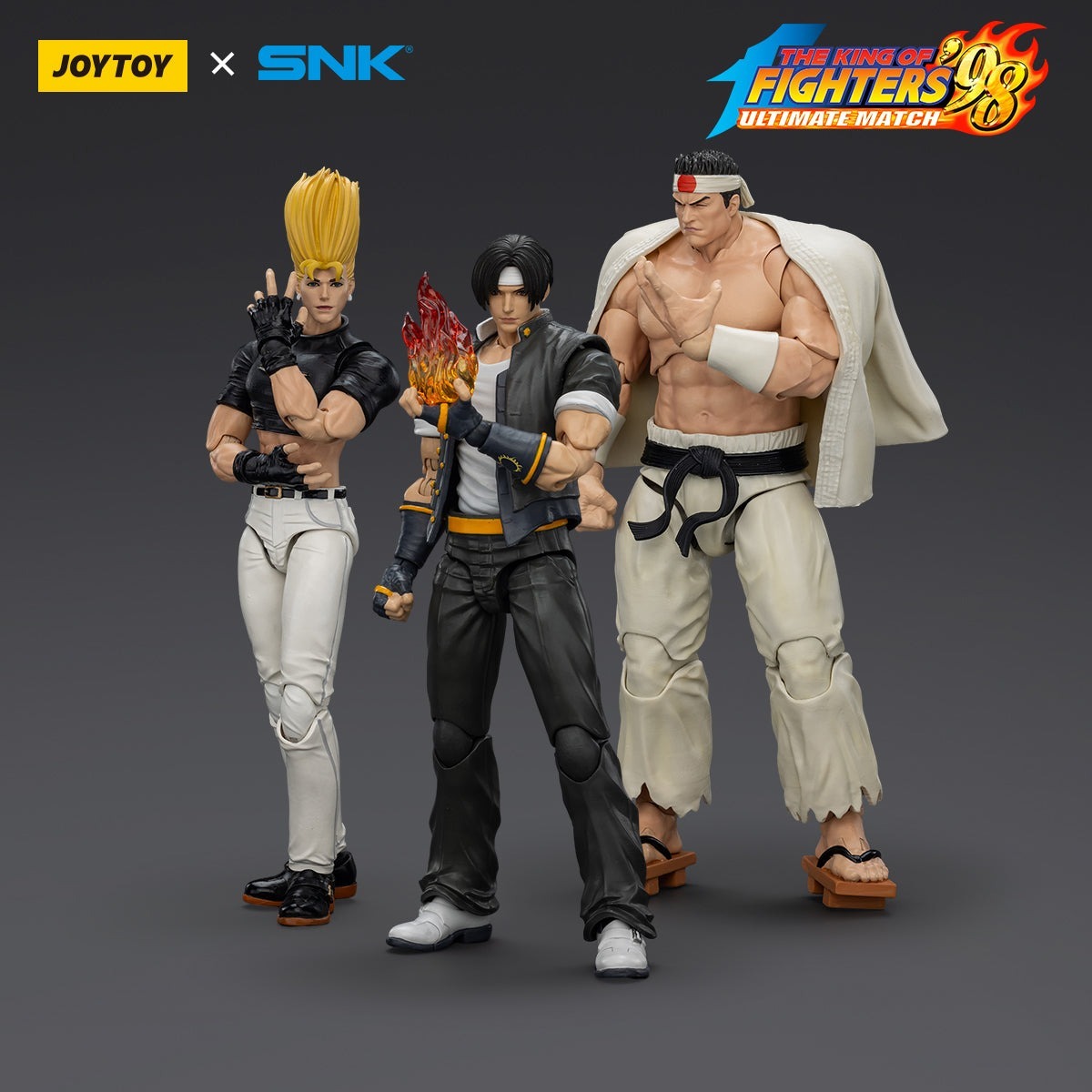 JOYTOY 1/18 拳皇98UM KOF98 - 草薙京/大門五郎/二階堂紅丸(Set) (現貨)