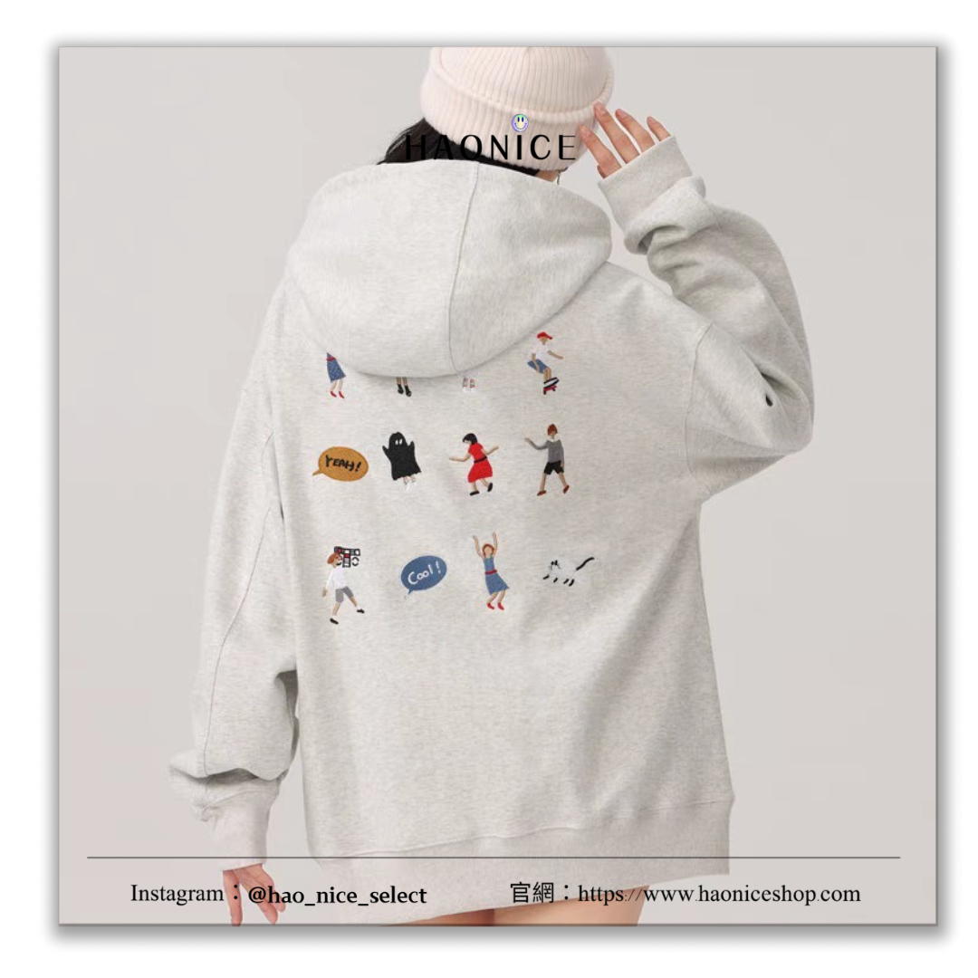 【HAO NICE 】 100%韓國🇰🇷正品 ADER ERROR SMALL  25FW 秋冬新款❄️設計感可愛卡通人物 素色帽T❤️