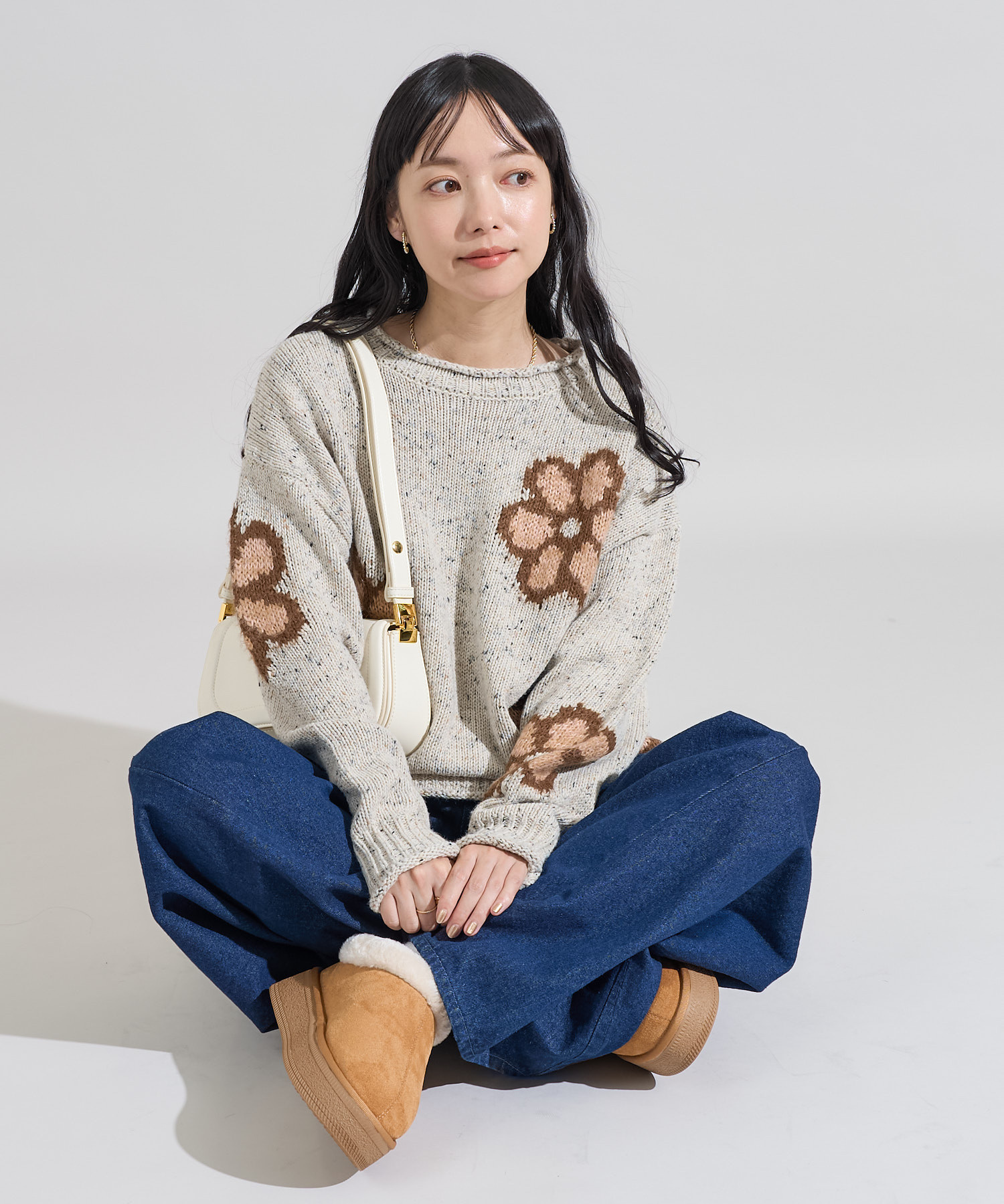 FREAK'S STORE / Floral Jacquard Knit