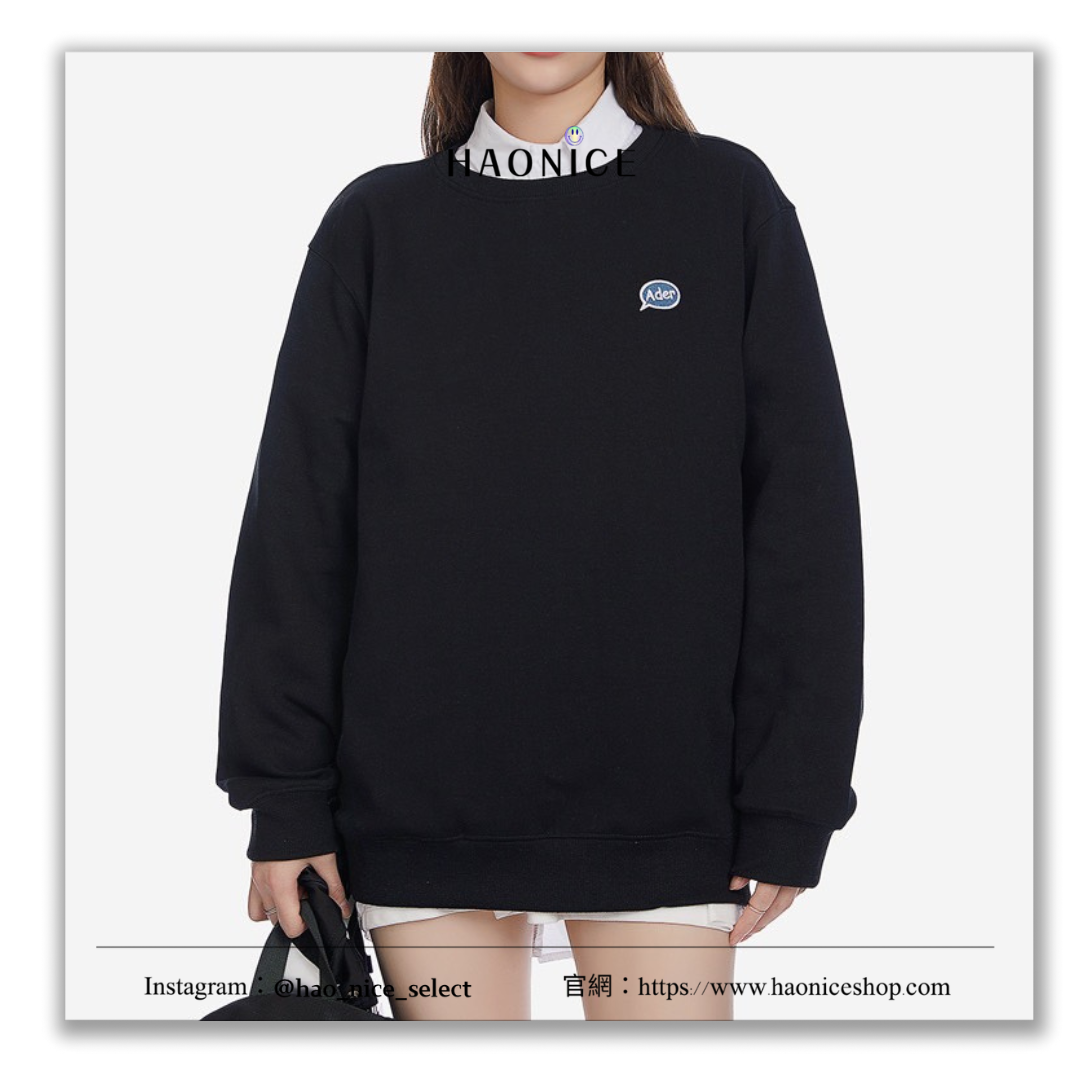 【HAO NICE 】 100%韓國🇰🇷正品 ADER ERROR SMALL  25FW 秋冬新款❄️ 可愛卡通人物刺繡 素色長袖 大學T❤️