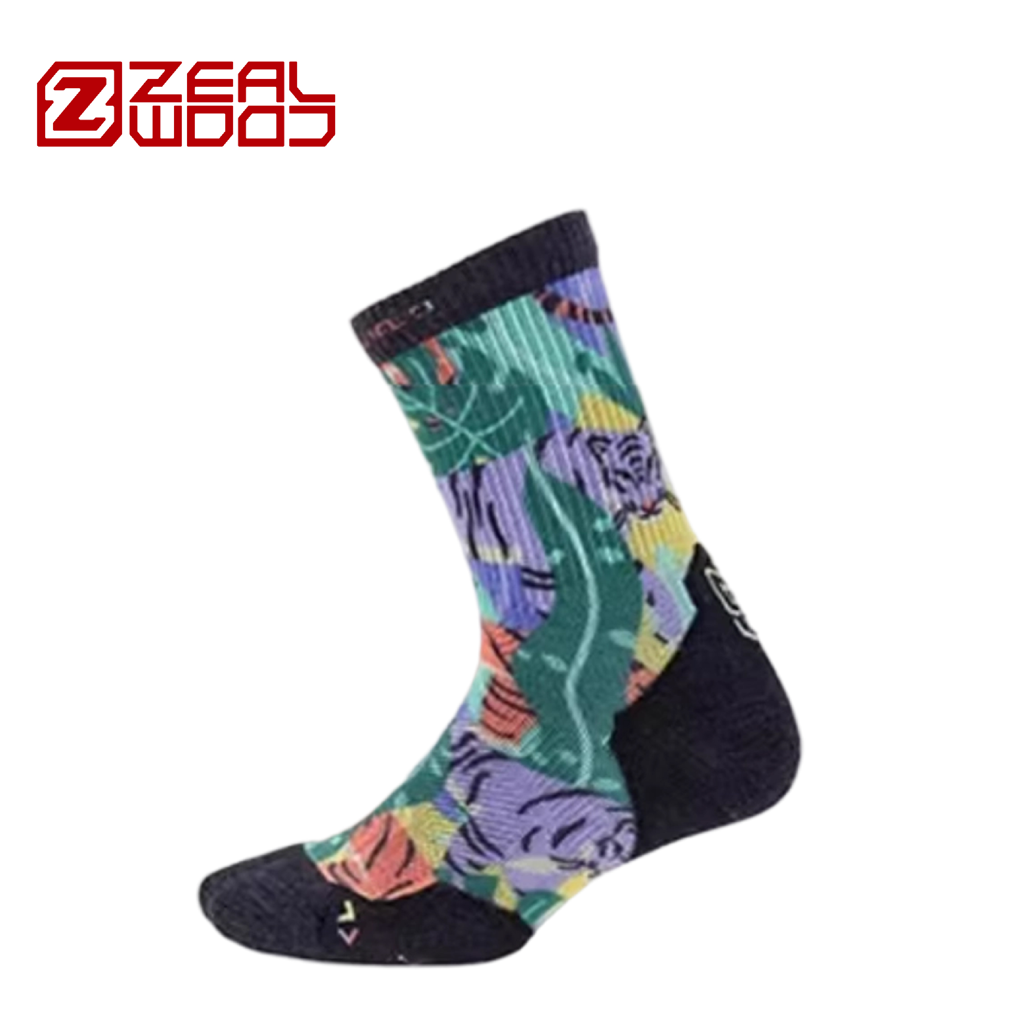 ZEALWOOD 賽樂 美麗諾羊毛印花中筒襪 (3色) 44PCZ24112