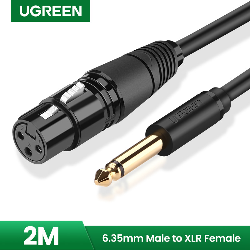 Ugreen 6.35mm to Cannon Female AV Cable 音頻線 (2M)_AV131-20719
