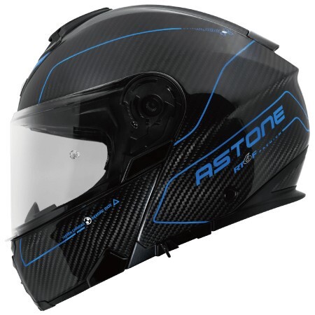 ASTONE RT6F 彩繪 ZA02 黑藍 碳纖維 上掀式 可樂帽