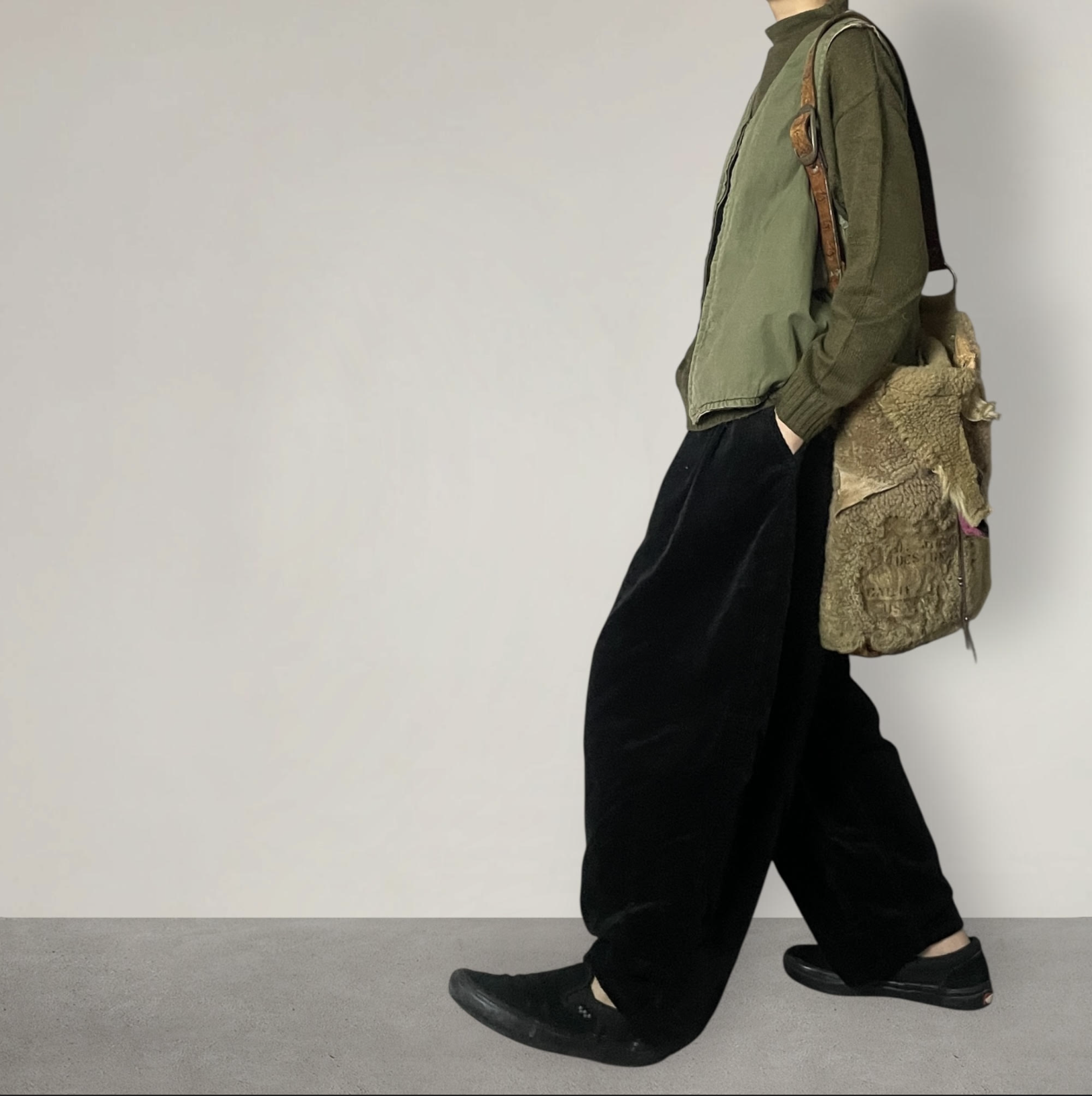 NUU GARMENT Balloon pants 純棉燈芯絨 / Black