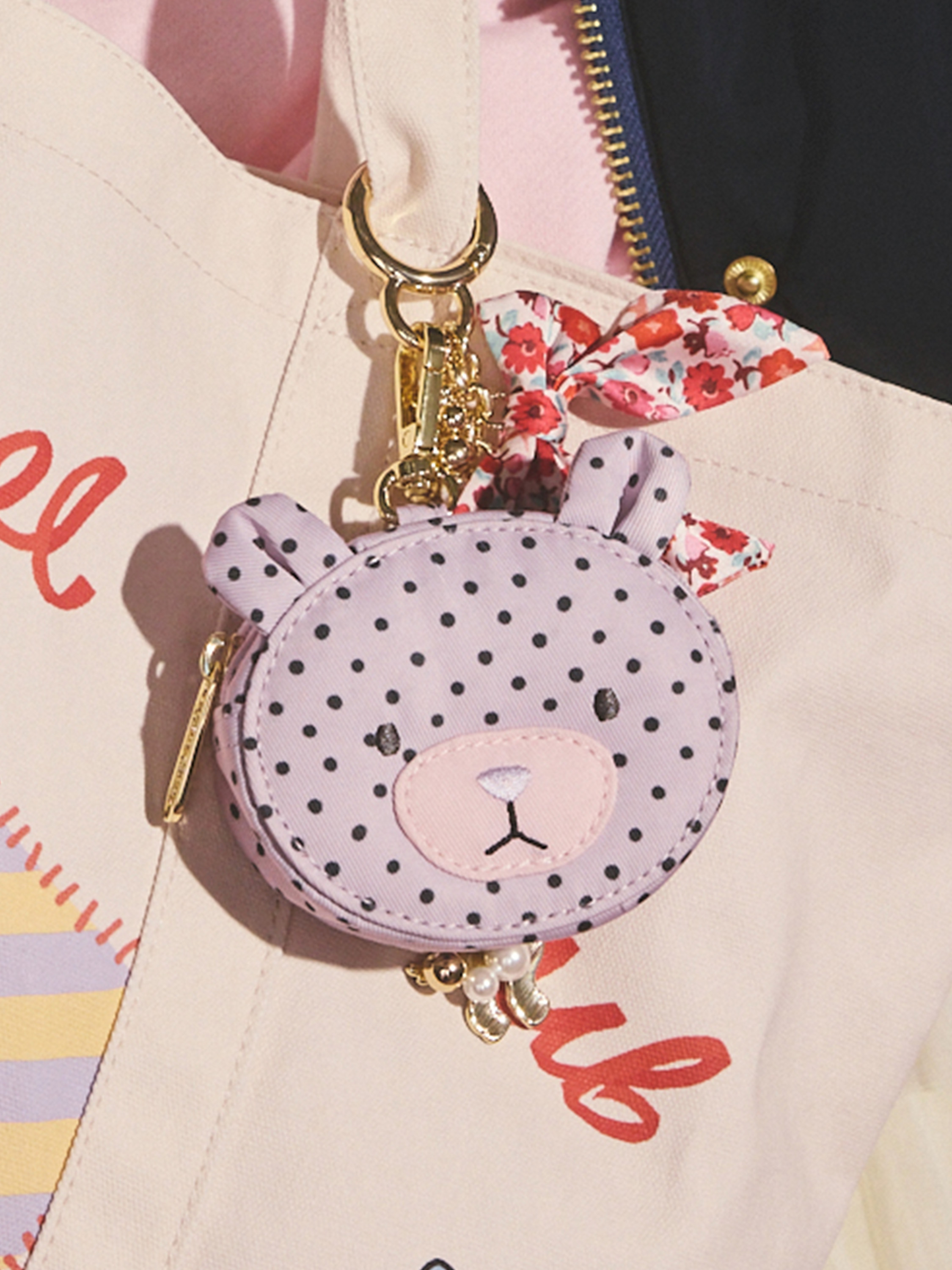 Spot Print 兒童小熊造型零錢包