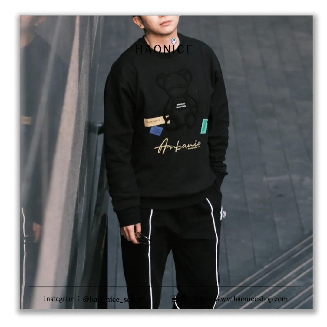 【HAO NICE 】 100%韓國🇰🇷正品 ADER ERROR SMALL  25FW 秋冬新款❄️ 立體毛絨毛巾繡可愛小熊❤️大學T