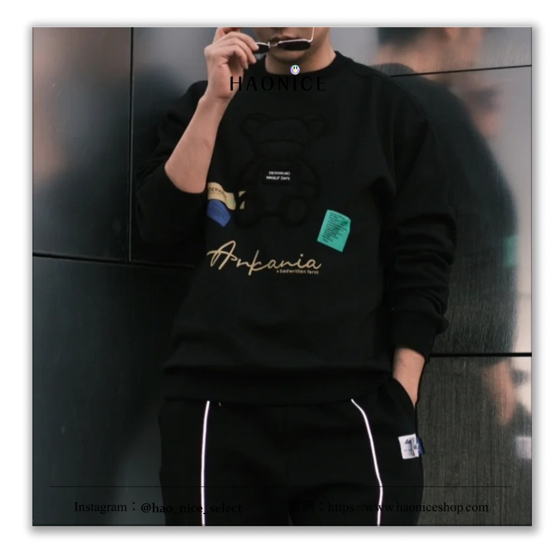 【HAO NICE 】 100%韓國🇰🇷正品 ADER ERROR SMALL  25FW 秋冬新款❄️ 立體毛絨毛巾繡可愛小熊❤️大學T