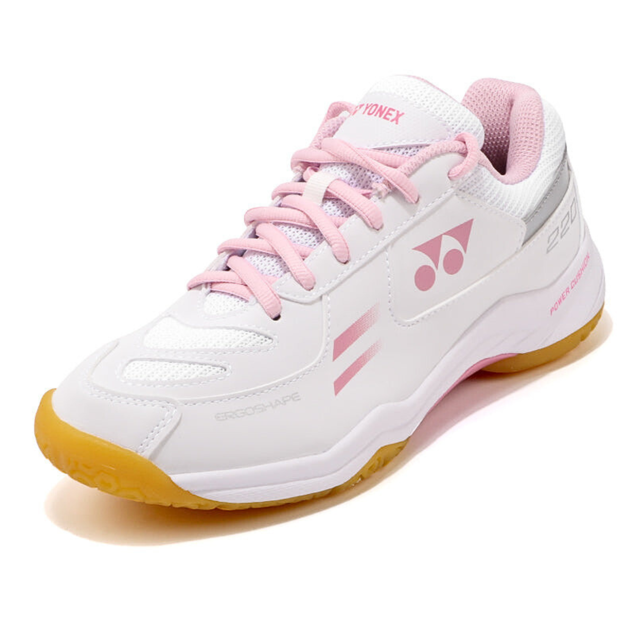 YONEX POWER CUSHION 220 SHB220CR 羽毛球鞋 白粉紅色