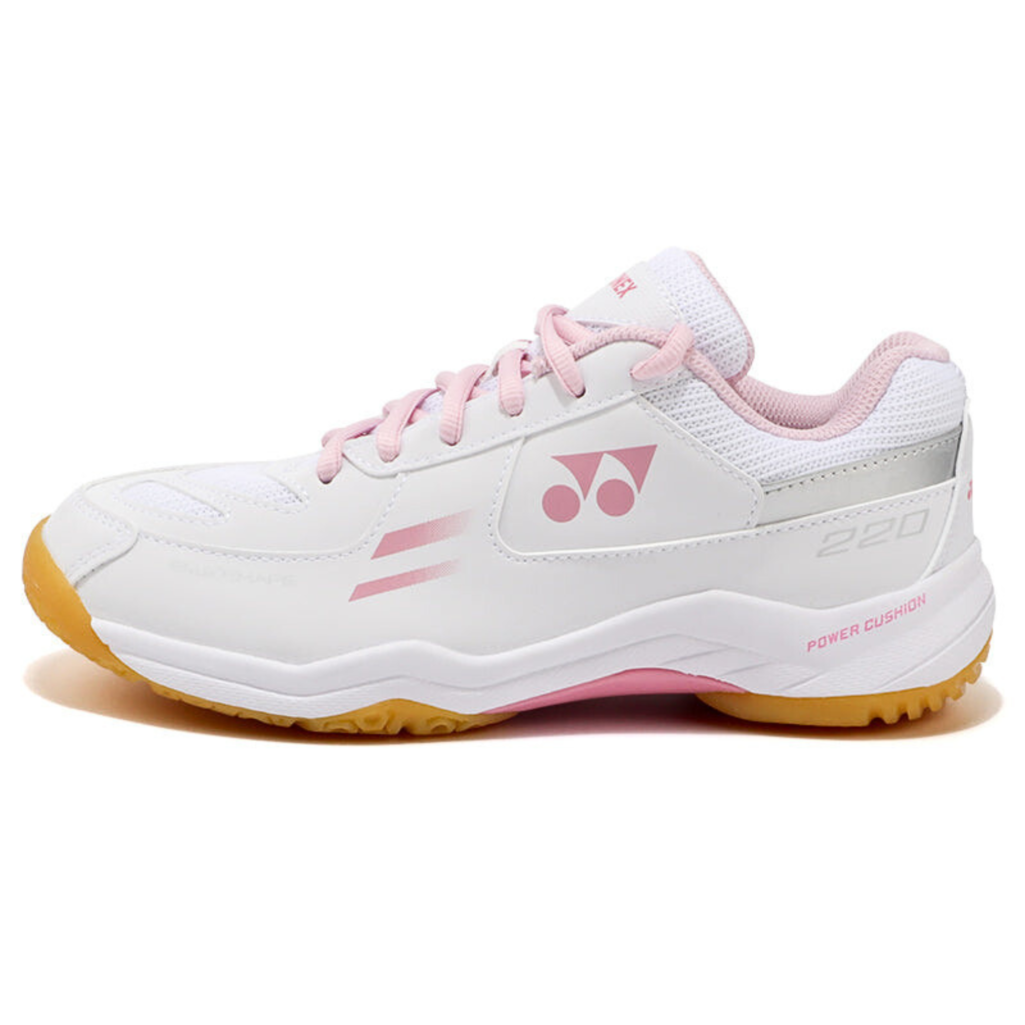 YONEX POWER CUSHION 220 SHB220CR 羽毛球鞋 白粉紅色