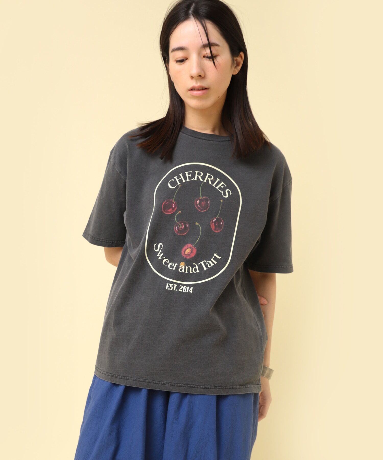 Cherries 復古印花圖案上衣