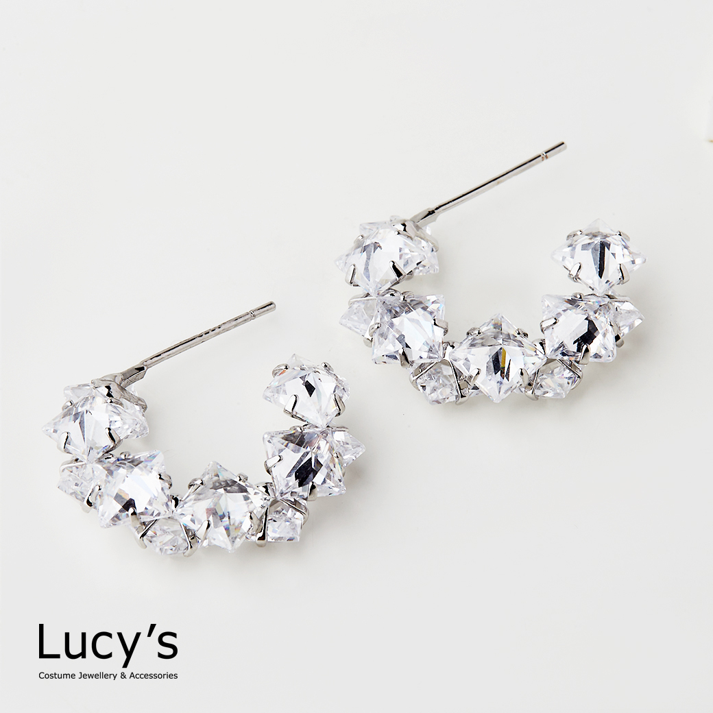 鋯耀C型 耳環 (二色) (122253/122254)