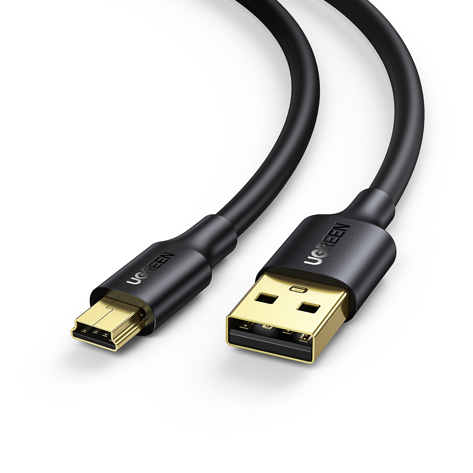 Ugreen USB 2.0 A Male to Mini 5 Pin Male Cable 數據充電線 (1M) US132-10355
