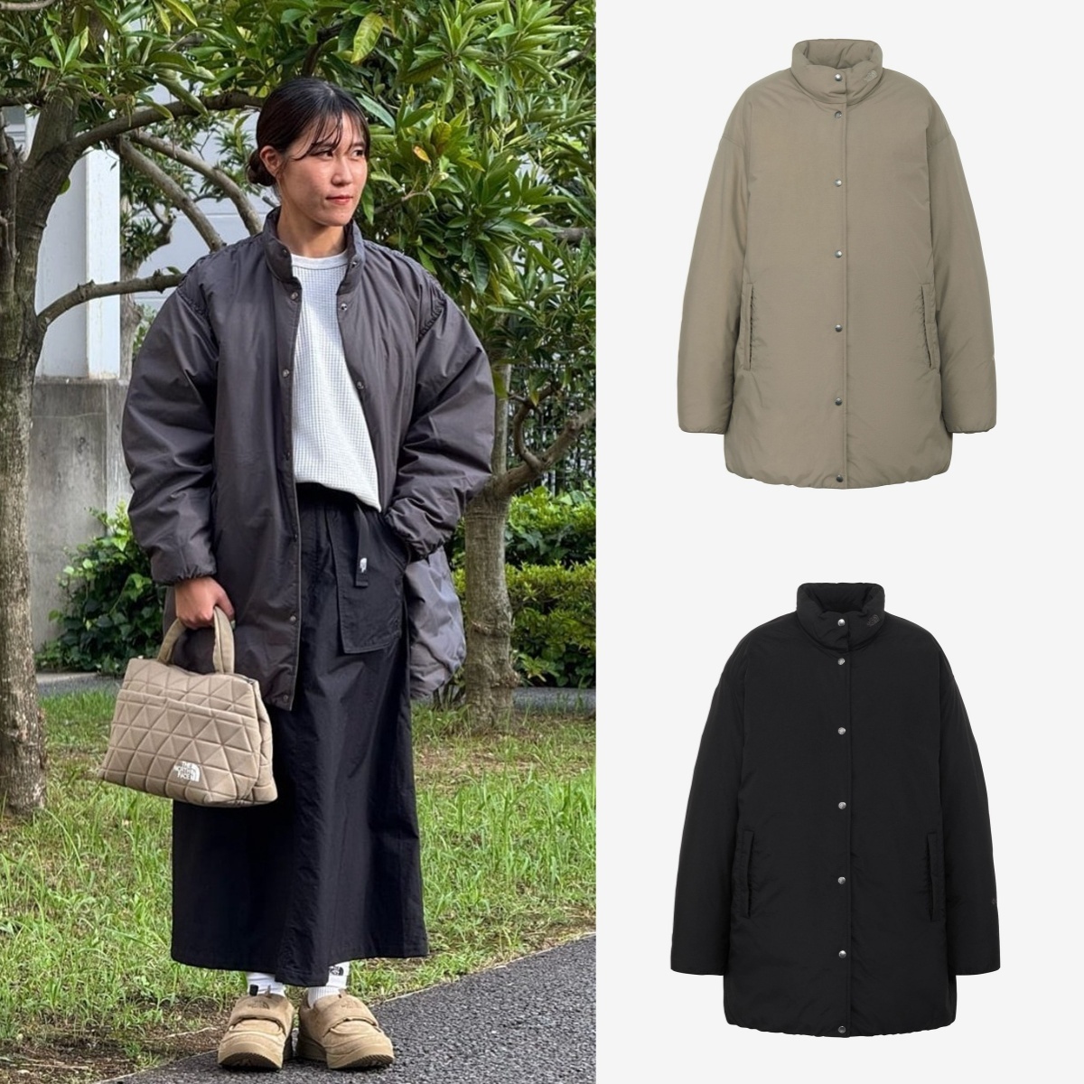 預購┃日本 TNF 女版 Alteration Zephyr Shell Half Coat 防潑水 長版 羽絨 外套
