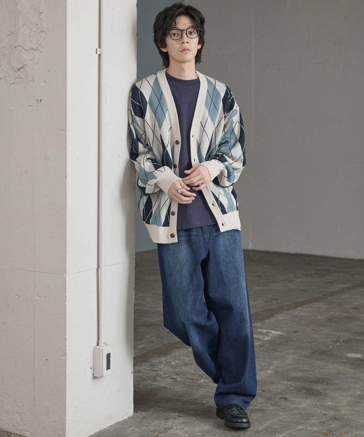 #預購 KANGOL 刺繡設計 接縫口袋寬鬆針織開襟衫 五款