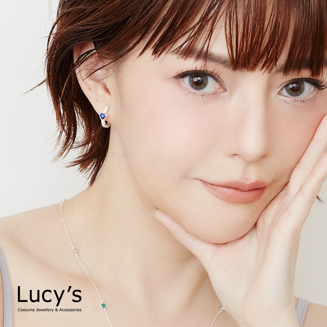 925純銀 閃閃愛 易扣耳環 (二色) (122976/122977)