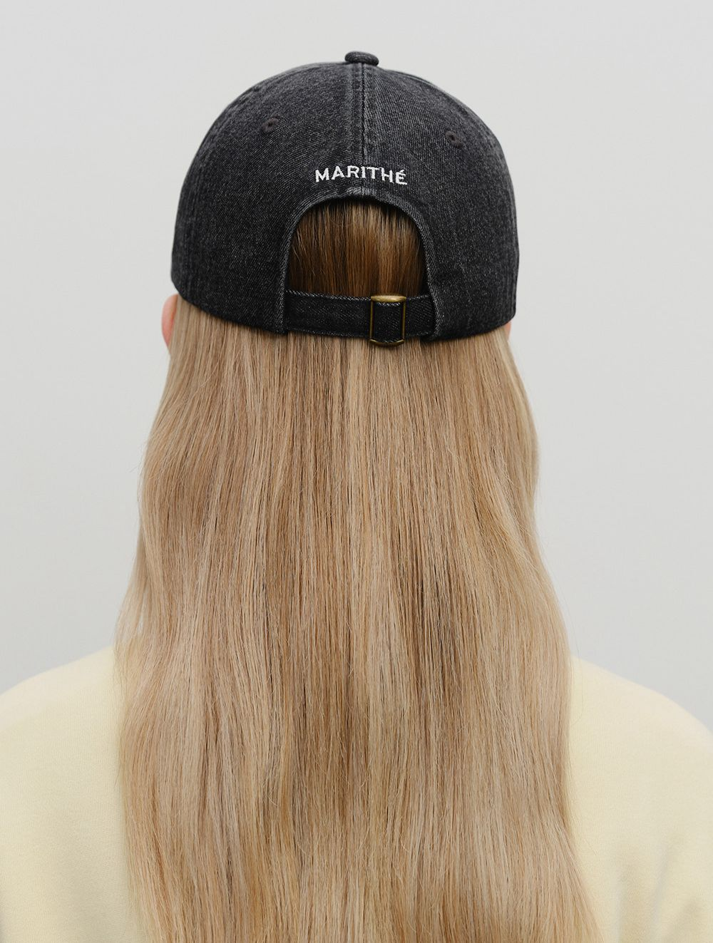 MARITHÉ FRANÇOIS GIRBAUD DOODLE BEAR CAP (Washed Black)