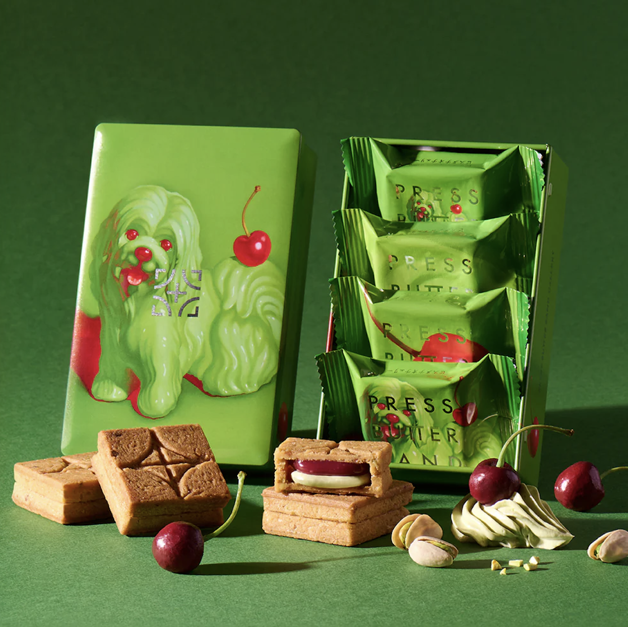 Press Butter Sand｜開心果櫻桃