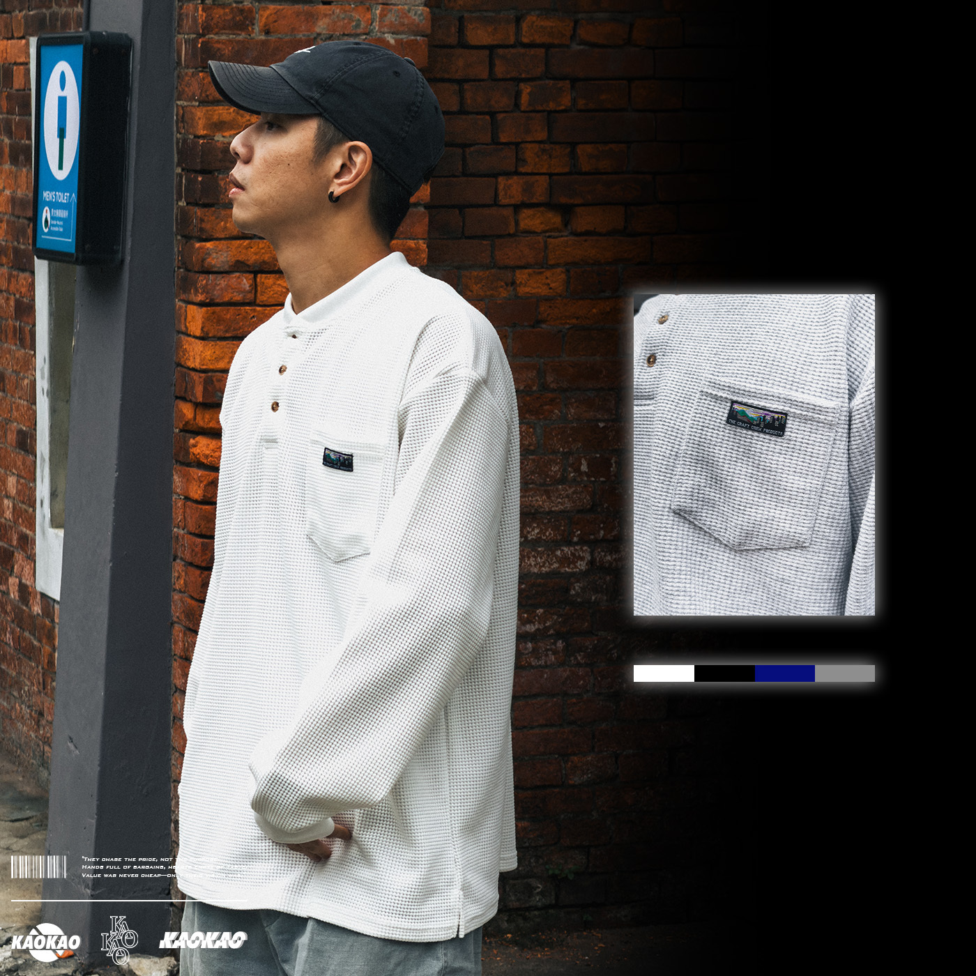 現貨THE CRAFT CREW 抗菌防臭 華夫格 『亨利領』 長袖