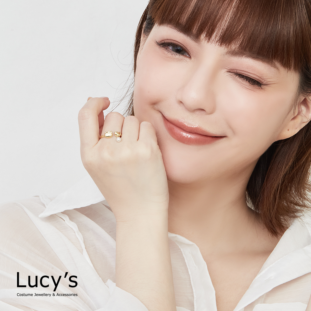 Lucy's X Hello Kitty 限量聯名 Cutie 珍珠開口戒 (三色) (127928/127929/127930)