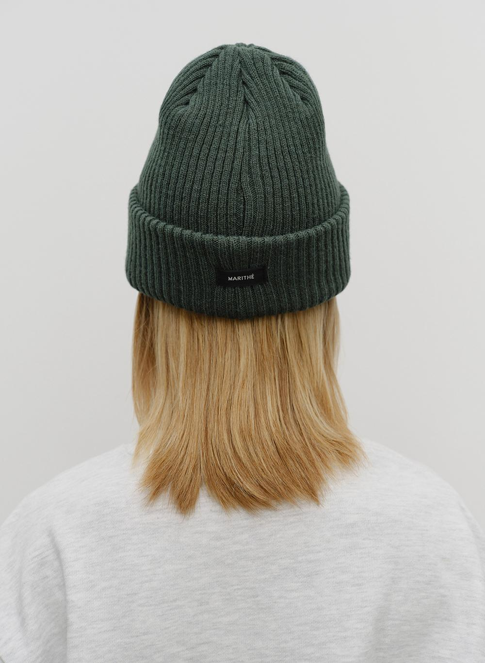 MARITHÉ FRANÇOIS GIRBAUD DOODLE BEAR BEANIE (Dark Green)