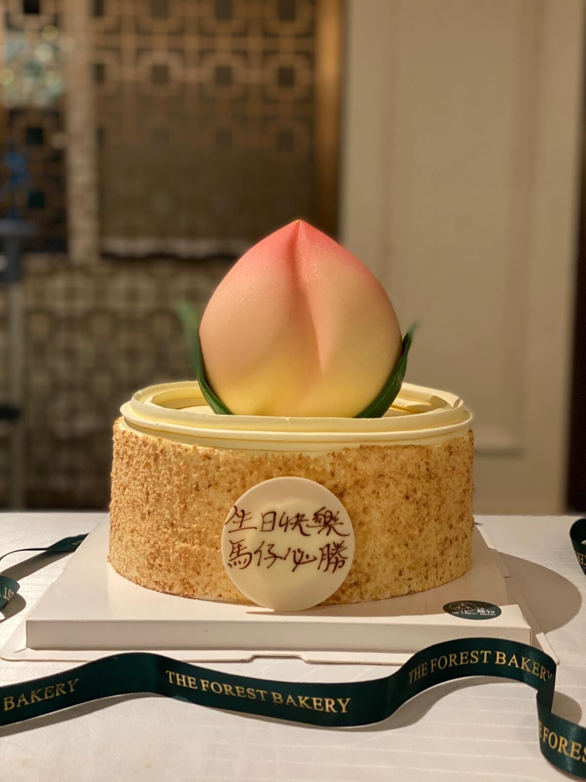 [蛋糕裝飾] 朱古力壽桃
