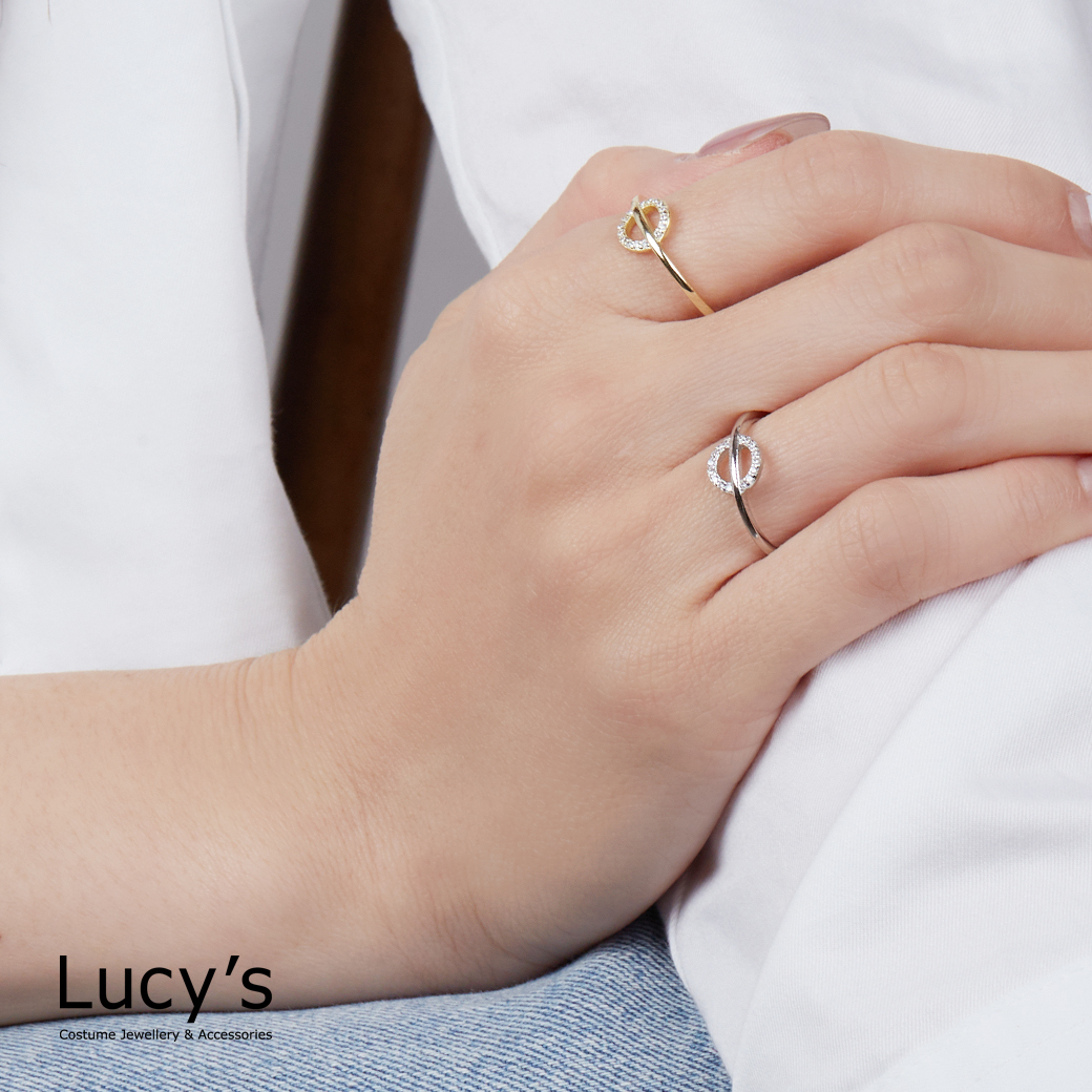 925純銀 縱線幾何 戒指 (二色) (124601/124603)