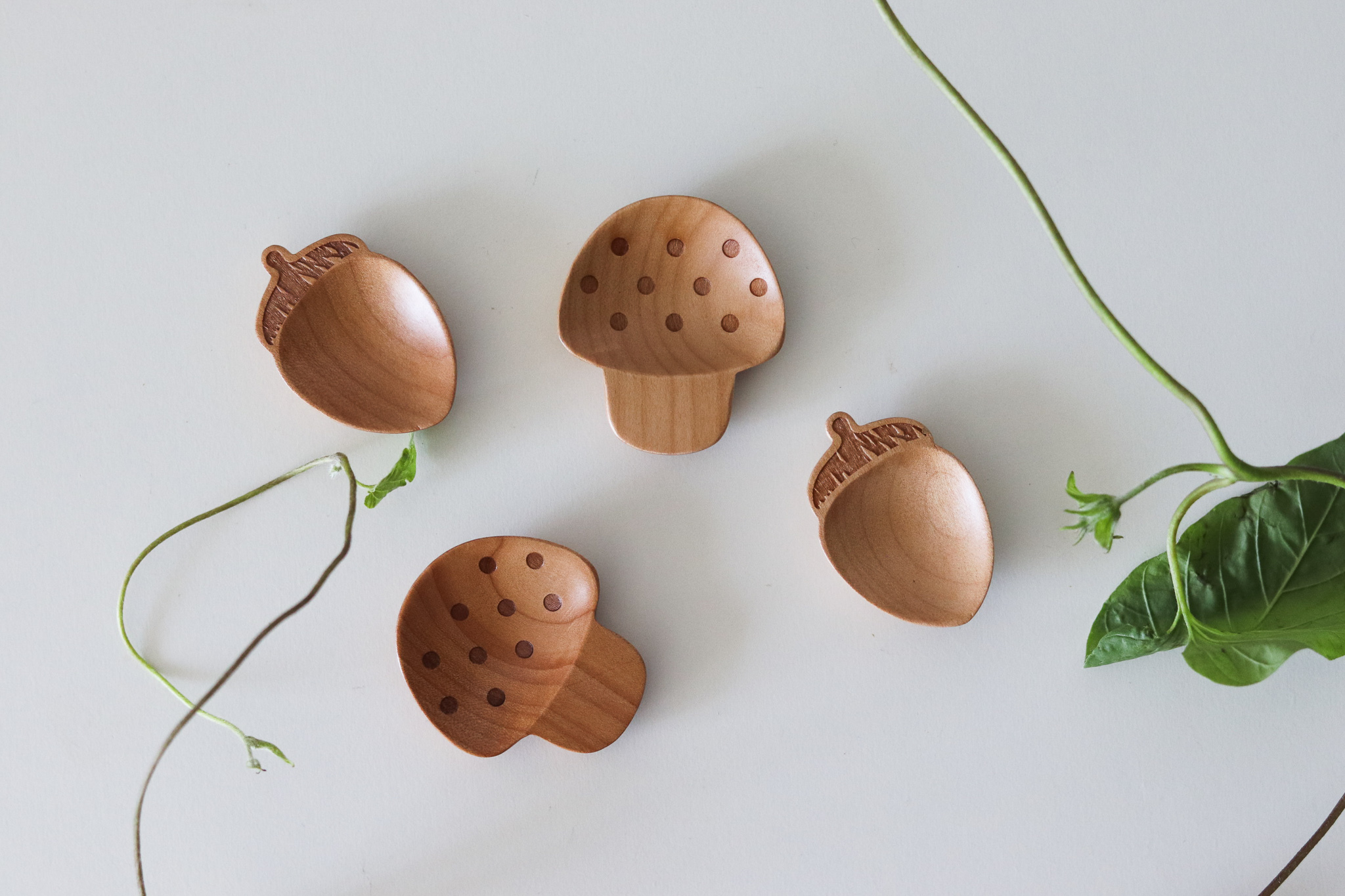 日本 POCO 木製 筷架 調味料迷你碟