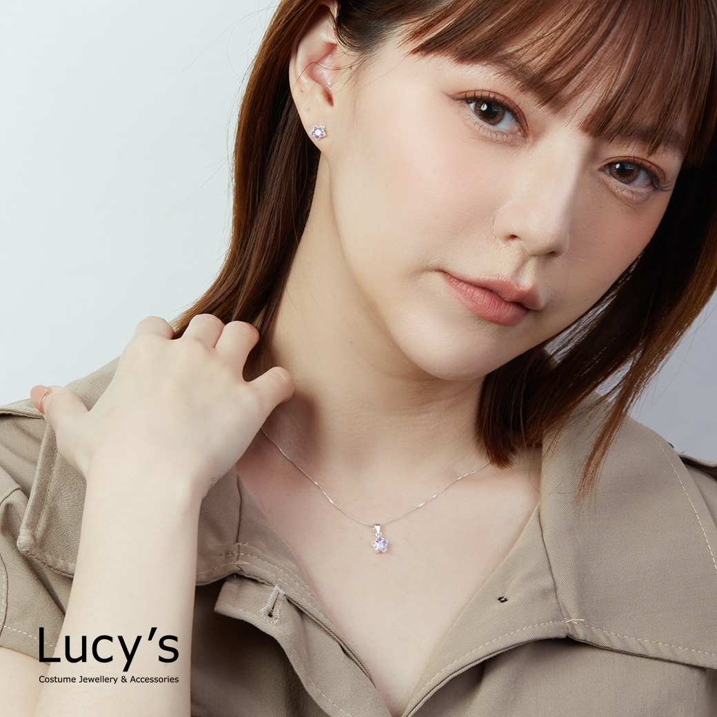 都會輕奢系列｜925純銀 首爾紫(星星) 耳環/項鍊 (122896/122897/122884)