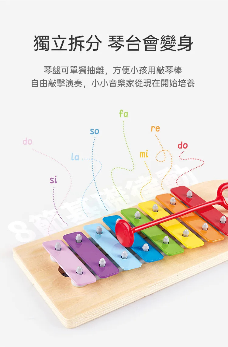 Hape,多功能敲琴台的實拍圖