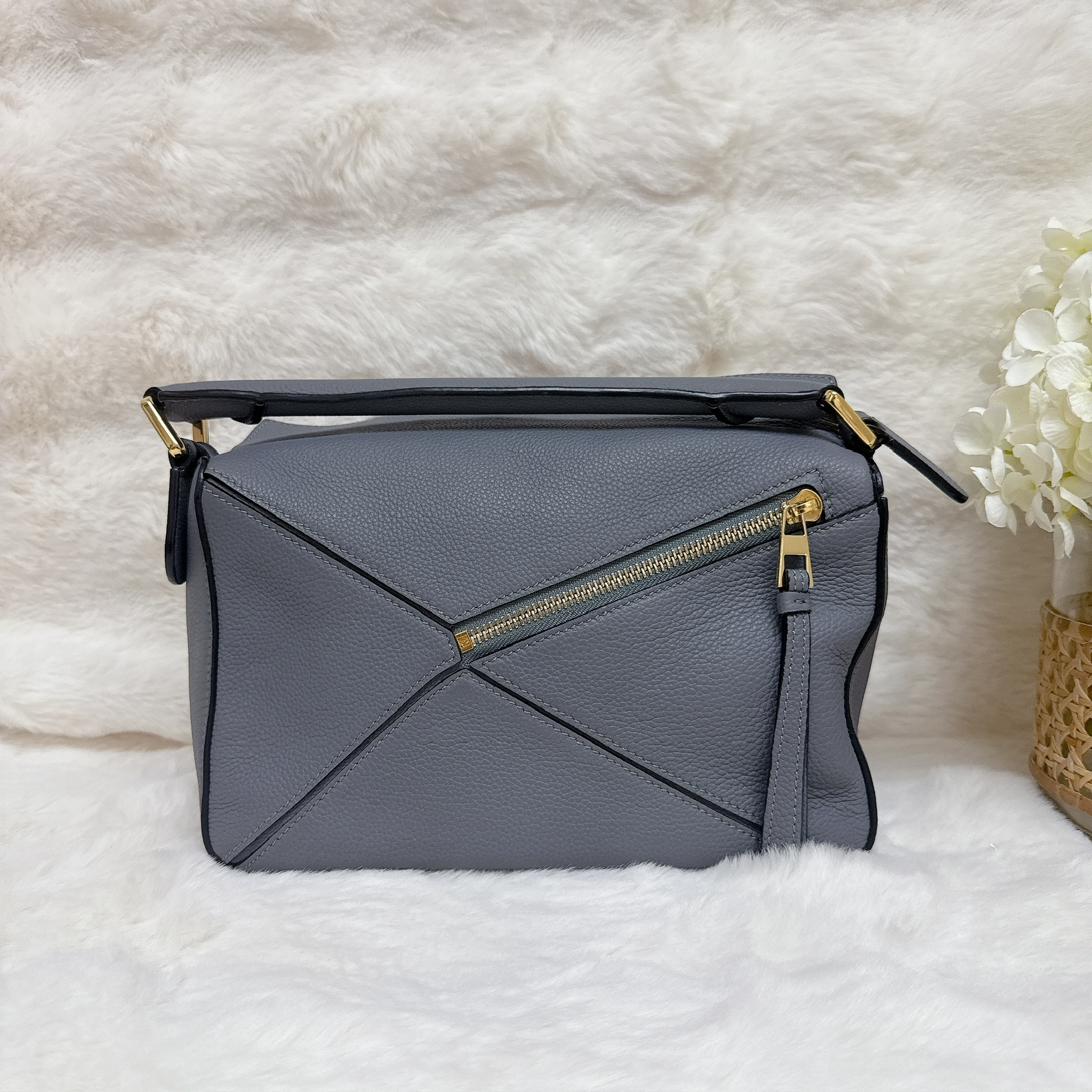 Loewe Puzzle Small Bag - Grey / Shw
