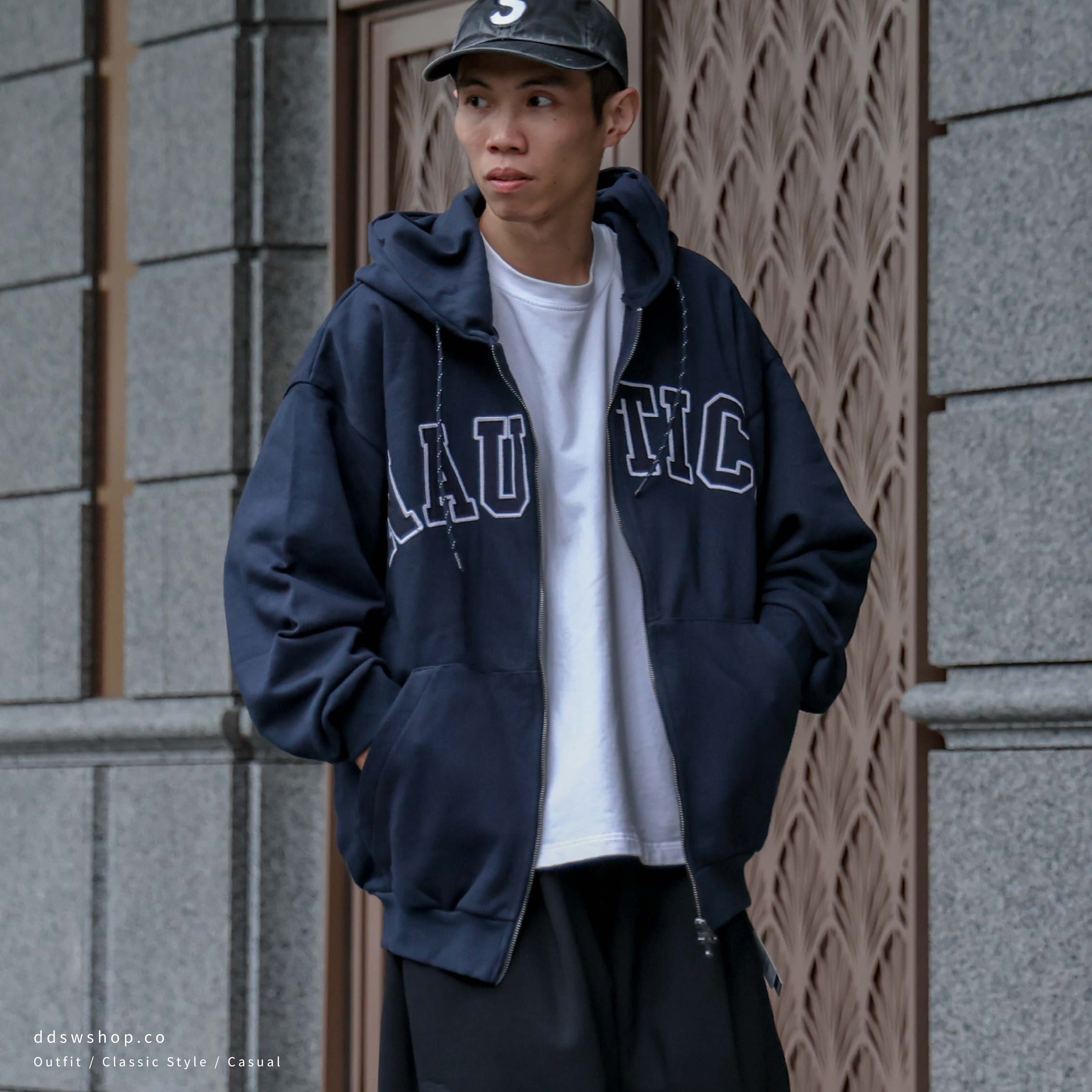 "代購" NAUTICA Arch Logo Sweat Zip Hoodie 雙拉鍊外套