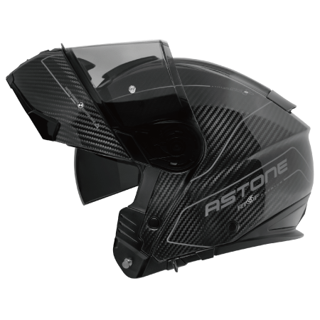 ASTONE RT6F 彩繪 ZA02 黑銀 碳纖維 上掀式 可樂帽