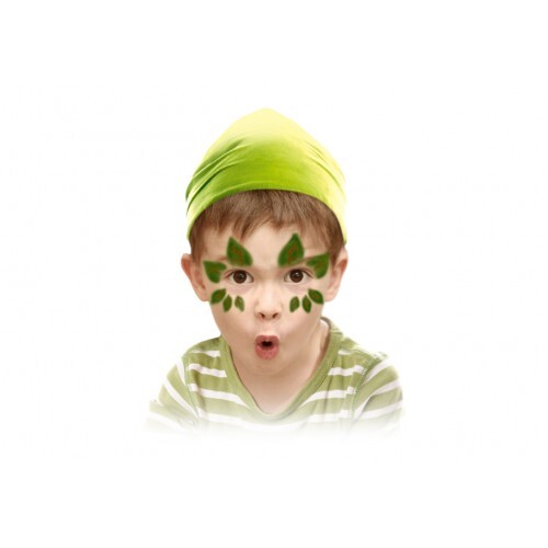 AMOS - 韓國 AMOS 繪臉彩蠟筆, 3色套裝 (橙+綠+啡) #FD5B3B《香港行貨》- 1套 (繪面畫臉畫面彩)