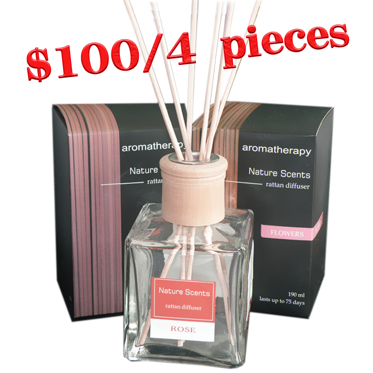 四方籐枝香薰花座190ml No:438457