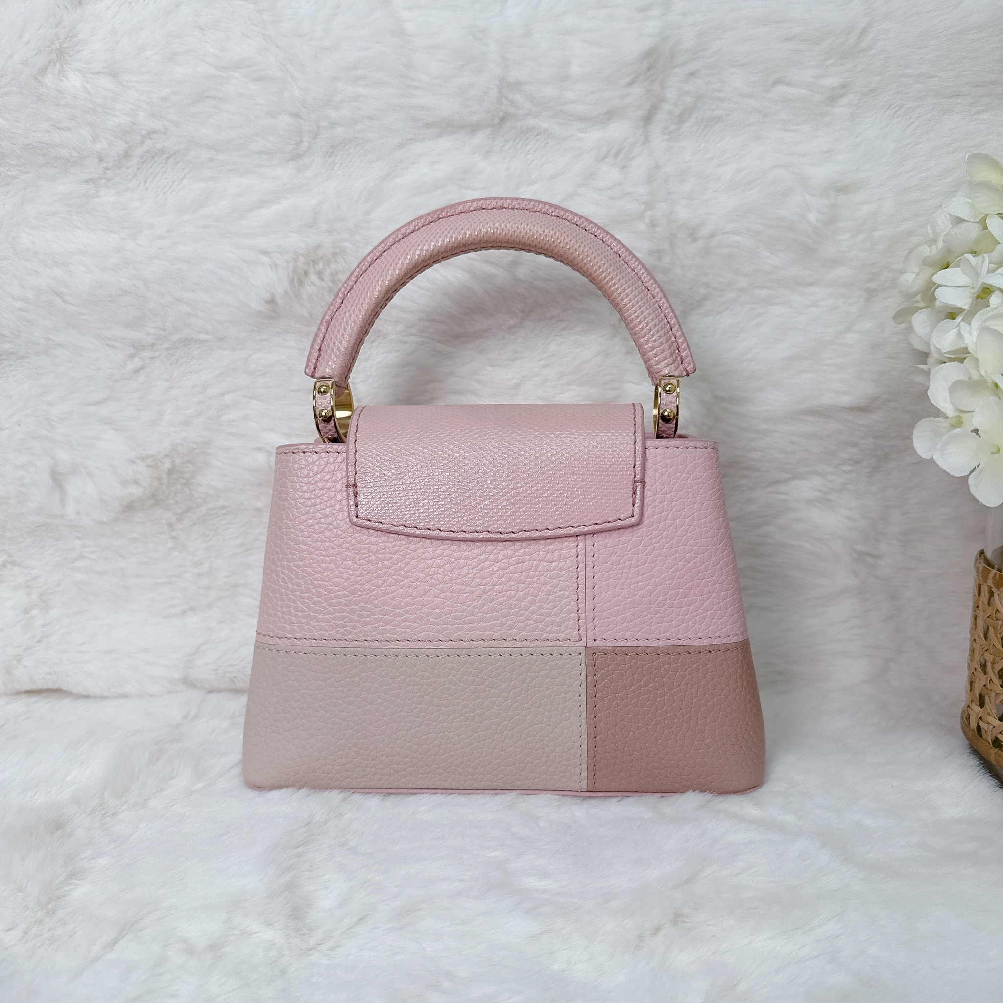 LV Capucines Mini Bag - Pink / Ghw