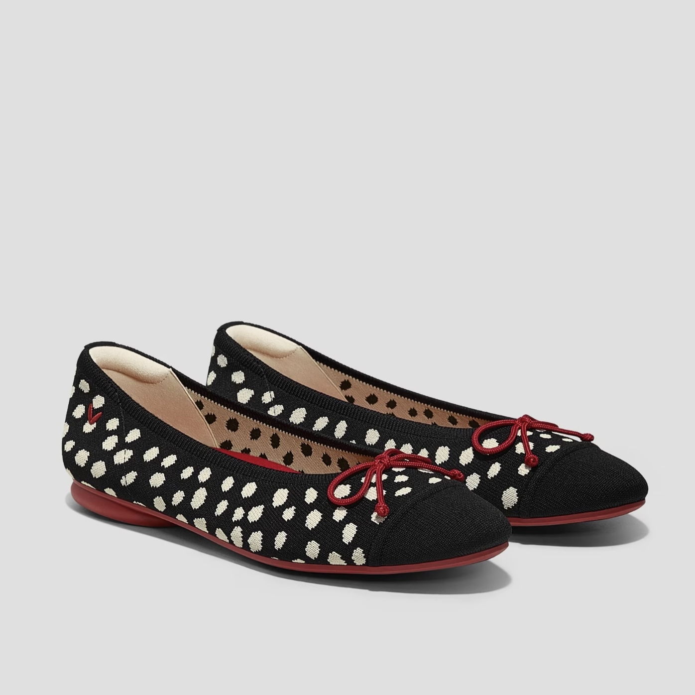 VIVAIA 時尚圓點蝴蝶結平底鞋