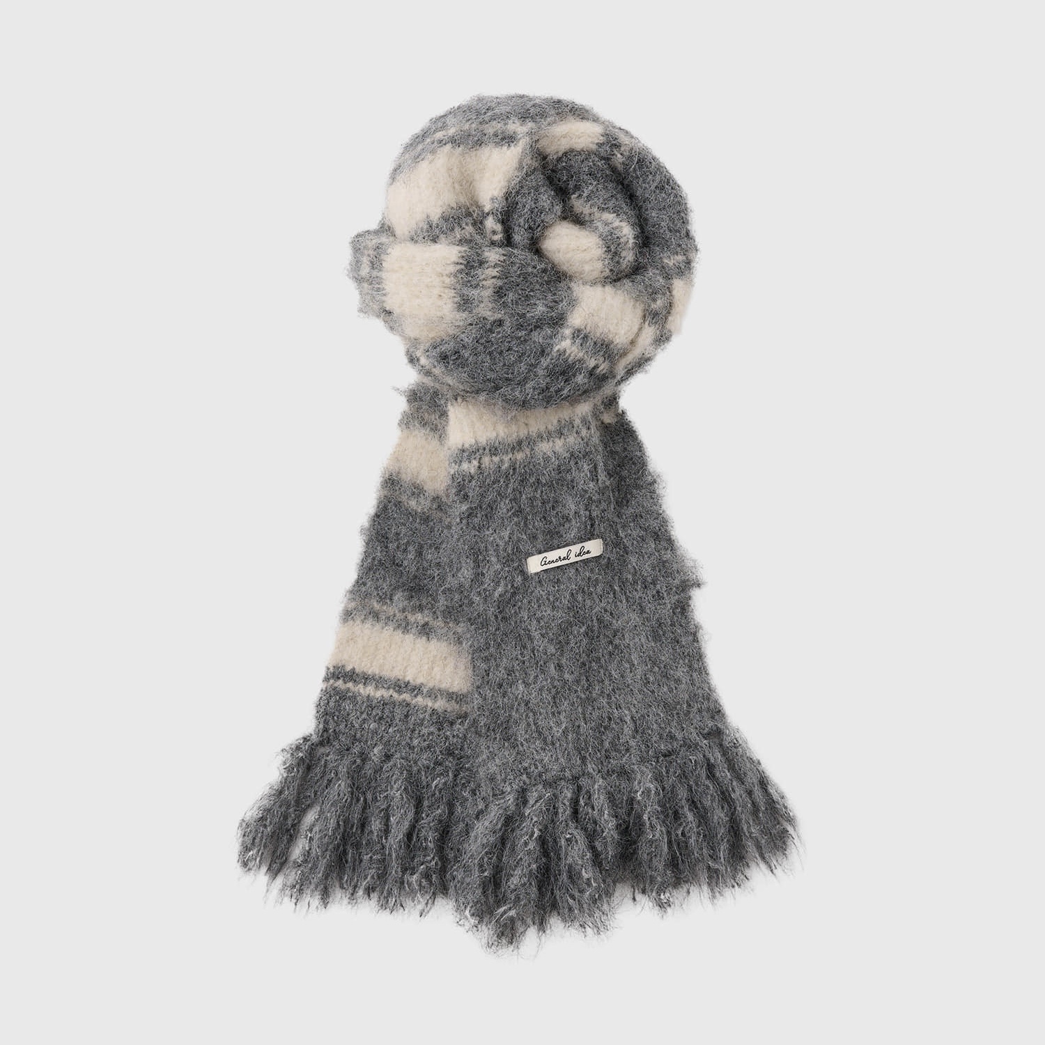 [GENERAL IDEA] HAIRY STRIPED MUFFLER